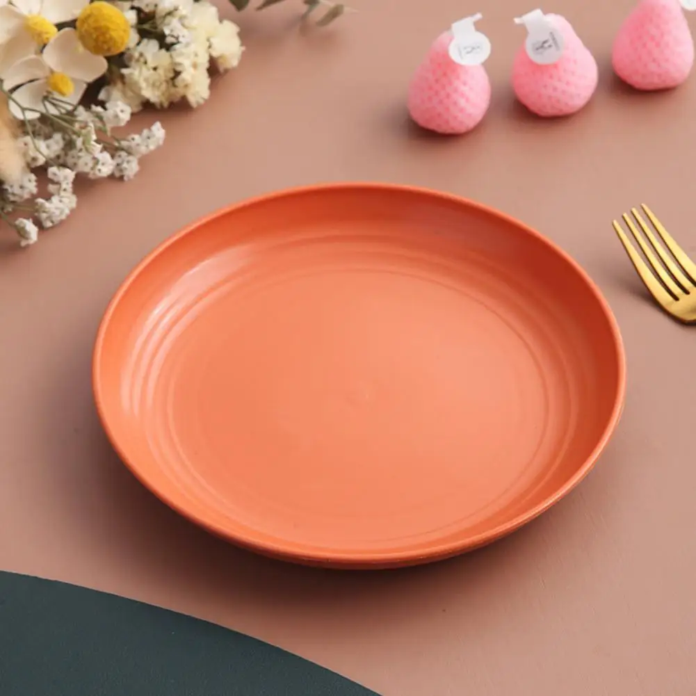 Dinnerware Set Versatile Bpa-free Round Dinner Plates Ideal for Serving Dumplings Vegetables Fruits Dishwasher Safe Kitchen