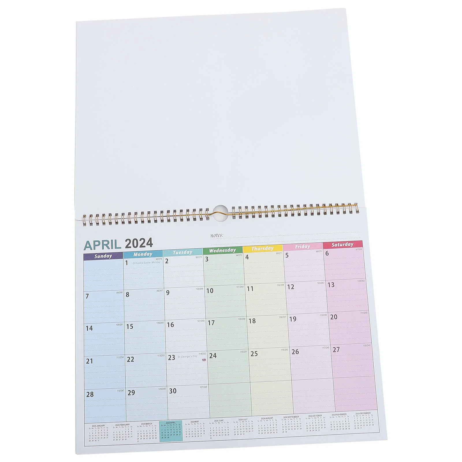 

Large Monthly Wall Calendar Spiral Countdown Calendar Wall Calendar for Schedule Plan