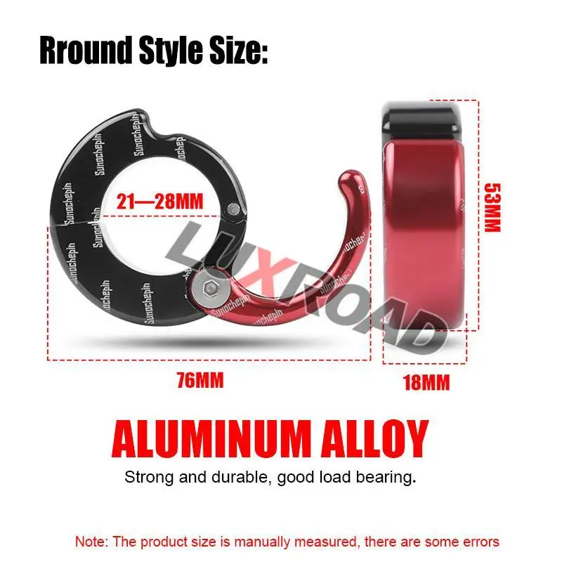 CNC Helmet Hook Holder Motorcycle Glove Support Storage Bag Hanger 21-28mm Handlebar Bicycle Scooter Multi-functional Accessorie