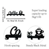 Coffee Mug Holder with 6 Hooks Metal Hanging Coffee Mug Wall Hanger Wall Mounted Coffee Cup Rack for Kitchen Bar Accessories 4