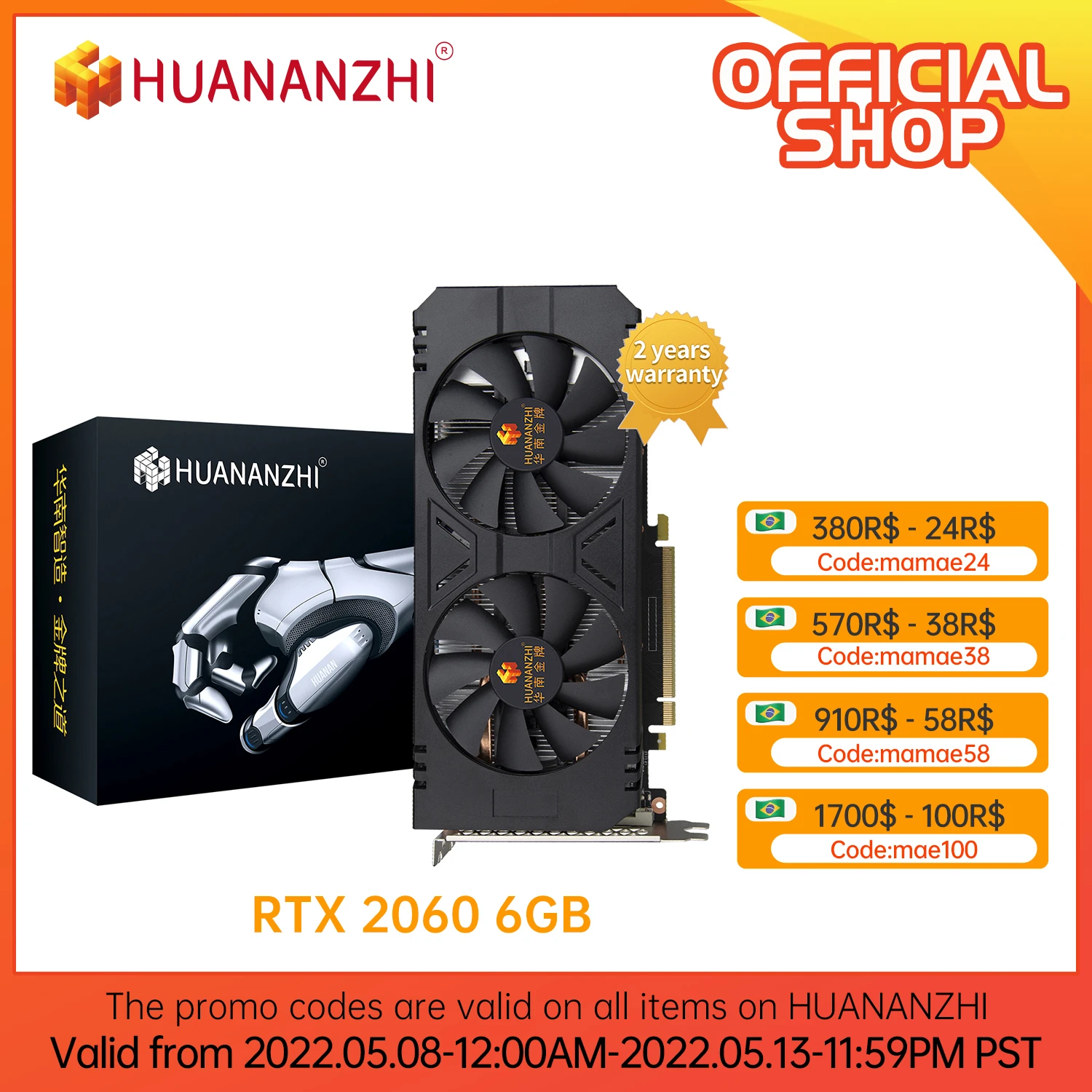 graphics card for pc HUANANZHI GTX 1660 Super 4GB RTX 2060 6GB 8GB Brand Graphics Card HDMI-Compatibl Video Cards GTX 1660S 4G latest graphics card for pc