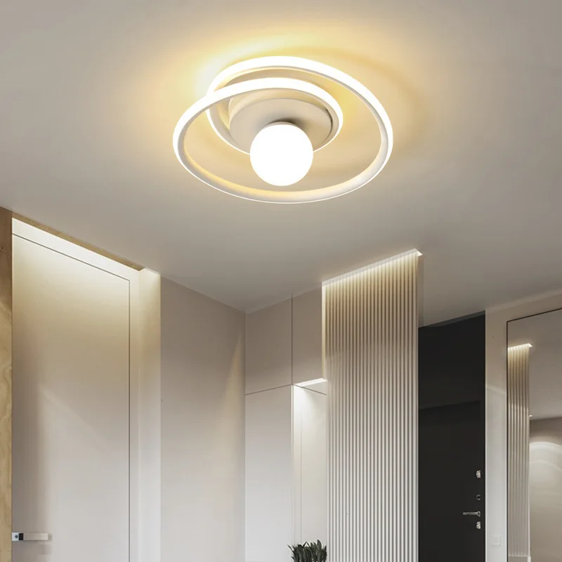 

Nordic minimalist modern circular corridor ceiling light creative light for entering the entrance wardrobe and balcony lamp