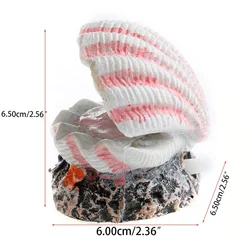 Shell Pearl & Air Stone Fish Tank Bubbler Ornament (1PC)