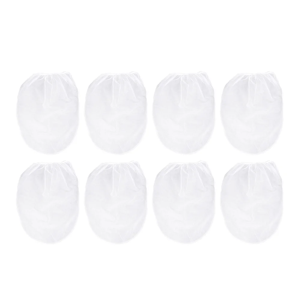 

8 Pcs Mesh Strainer Paint Filter Bag Elastic Hydroponics Opening 5 Gallon White