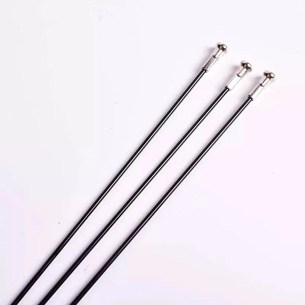 Black Adjustable Stainless Steel Bicycle Spokes with Nipples