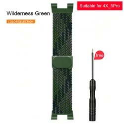 Magnetic Woven Elastic Buckle Nylon Strap for Children's Phone Watch (4X - 5Pro)