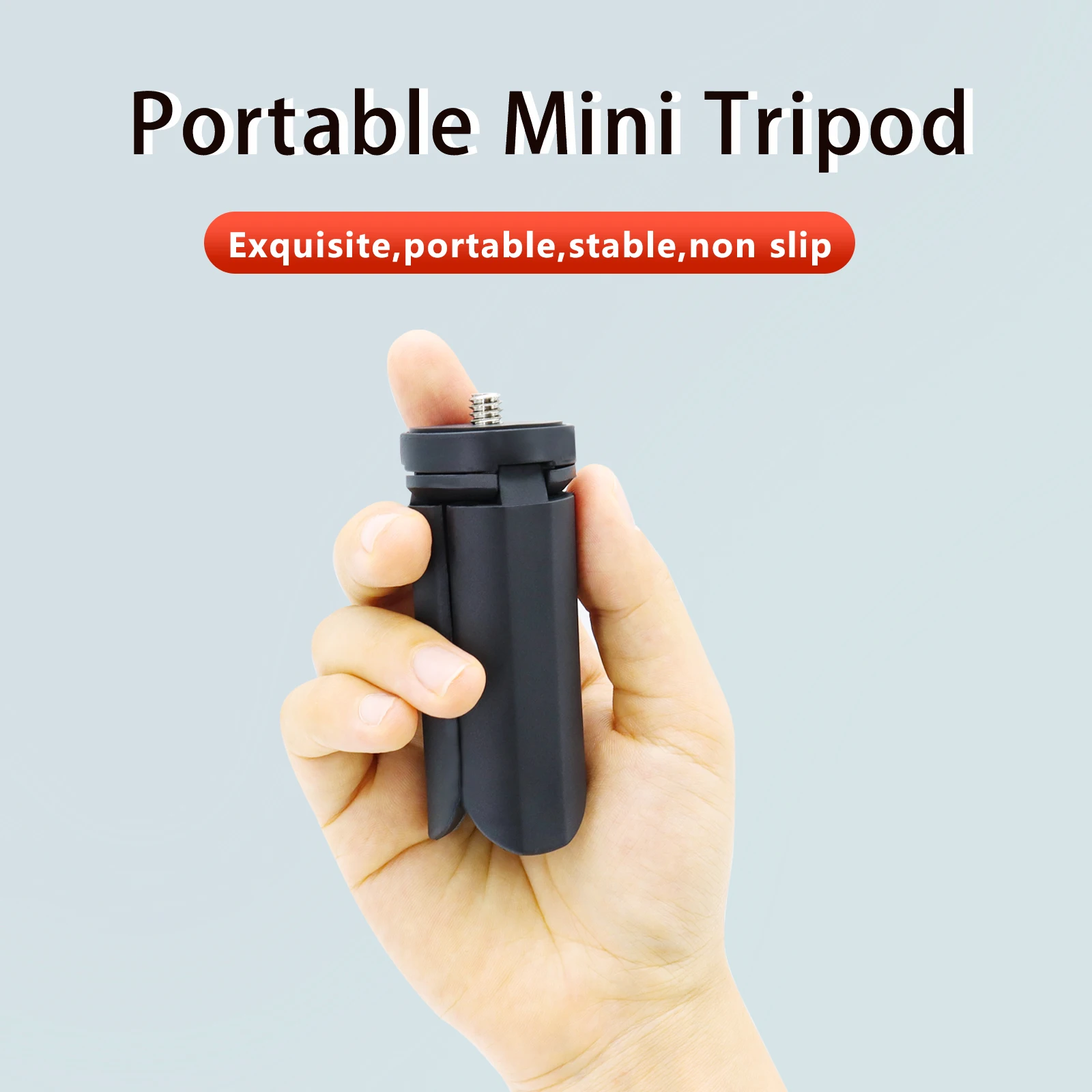 

For DJI Osmo Pocket3 Mini Tripod For Pocket3 Head Camera Desktop Stand Easy To Carry Stable And Anti Slip Bottom Practical
