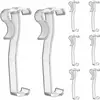 Valance Clips 10pcs 2-1/2'' Window Blinds Hidden Clip Clear Plastic for Horizontal Blinds Valance Retainer Holder 1