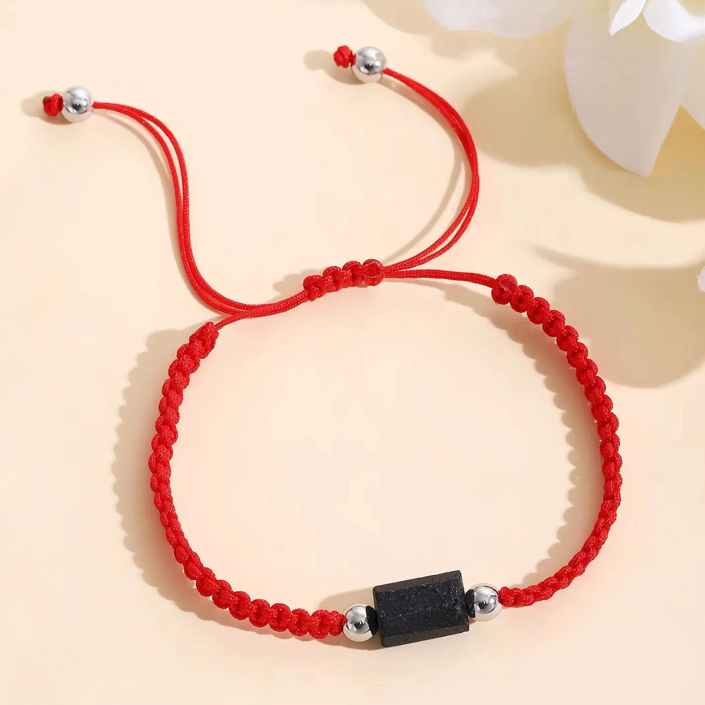 Black Tourmaline natural Bracelet for Men Women Healing Crystal Handmade Stretch Natural Stone Beaded Adjustable Jewelry Gift - Image 3