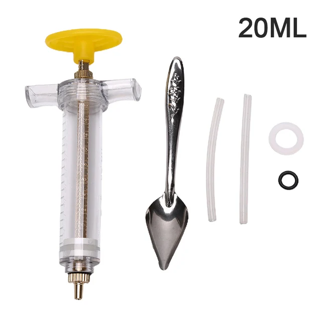 1 Set 10ml 20ml Parrot Feeding Syringe Hose Parrots Bird Feeders  Syringe High Quality  Bird Feeder Balcony Syringe Hose Needle 1