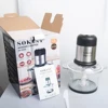 Houselin 2L Glass Bowl Meat Grinder Electric Food Processor & Vegetable Chopper, for Meat, Vegetables, Onion, Garlic 2