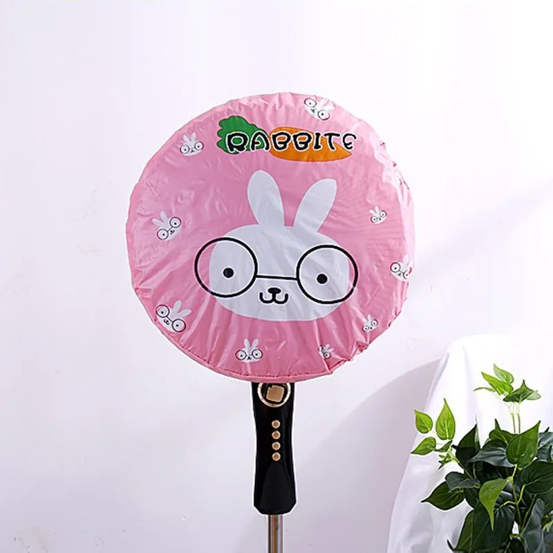 1pcs Cute Cartoon Floor Electric Fan Dust Cover Fan Cover all-inclusive Round Electric Protective Anti-pollution Panda