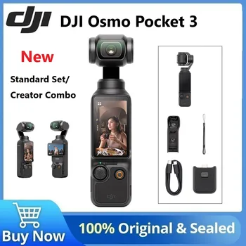 DJI Osmo 포켓 3 Vlogging 카메라, 1 인치 CMOS, 4K 120fps 비디오, 얼굴 및 물체 추적, 2 인치 회전식 터치스크린 소형 비디오 카메라 상품 이미지