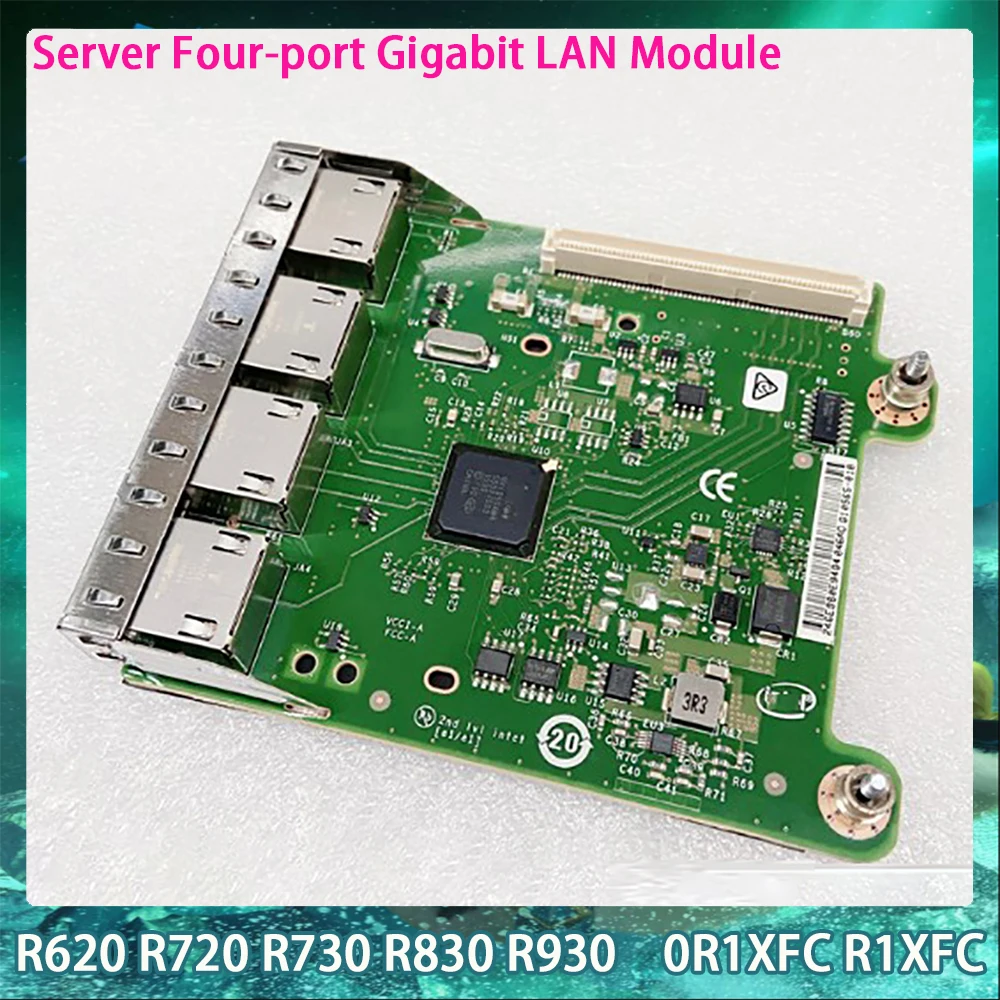 0 R1Xfc R1Xfc Per Dell R620 R720 R730 R830 R930 Server Modulo Scheda Di Rete Gigabit A Quattro Porte Nic Fast Ship Qualità Originale