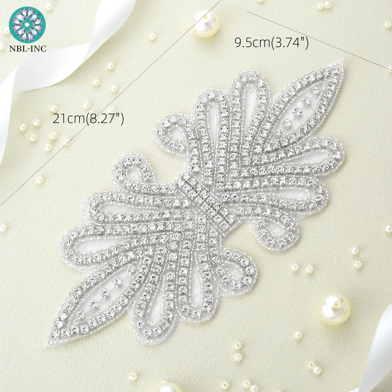 

(30pcs) Wholesale crystal rhinestone applique patch hand sewn iron on for dress shoes garment accessory WDD0651-S