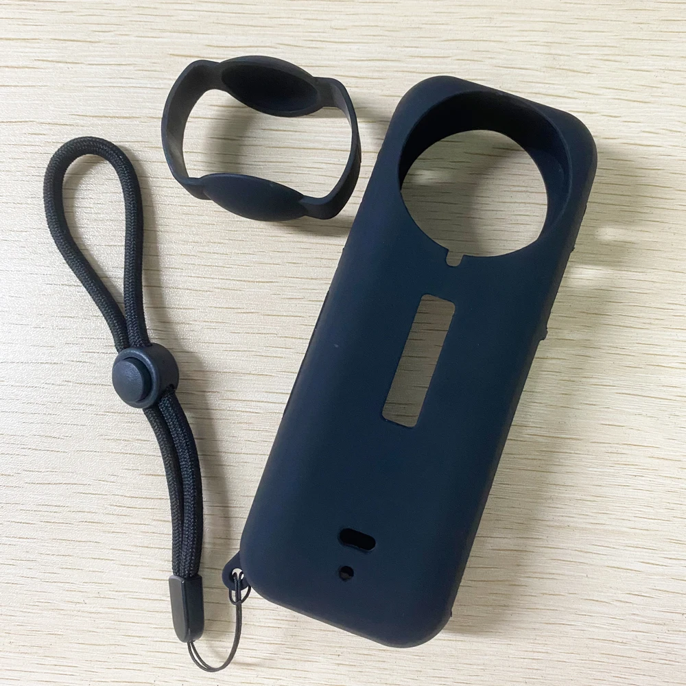 X4 Silicone Protective Case for Insta 360 X4 Lens Cap Hang Rope Soft Protective Sleeve Body Cover for Insta360 X4 Accessories