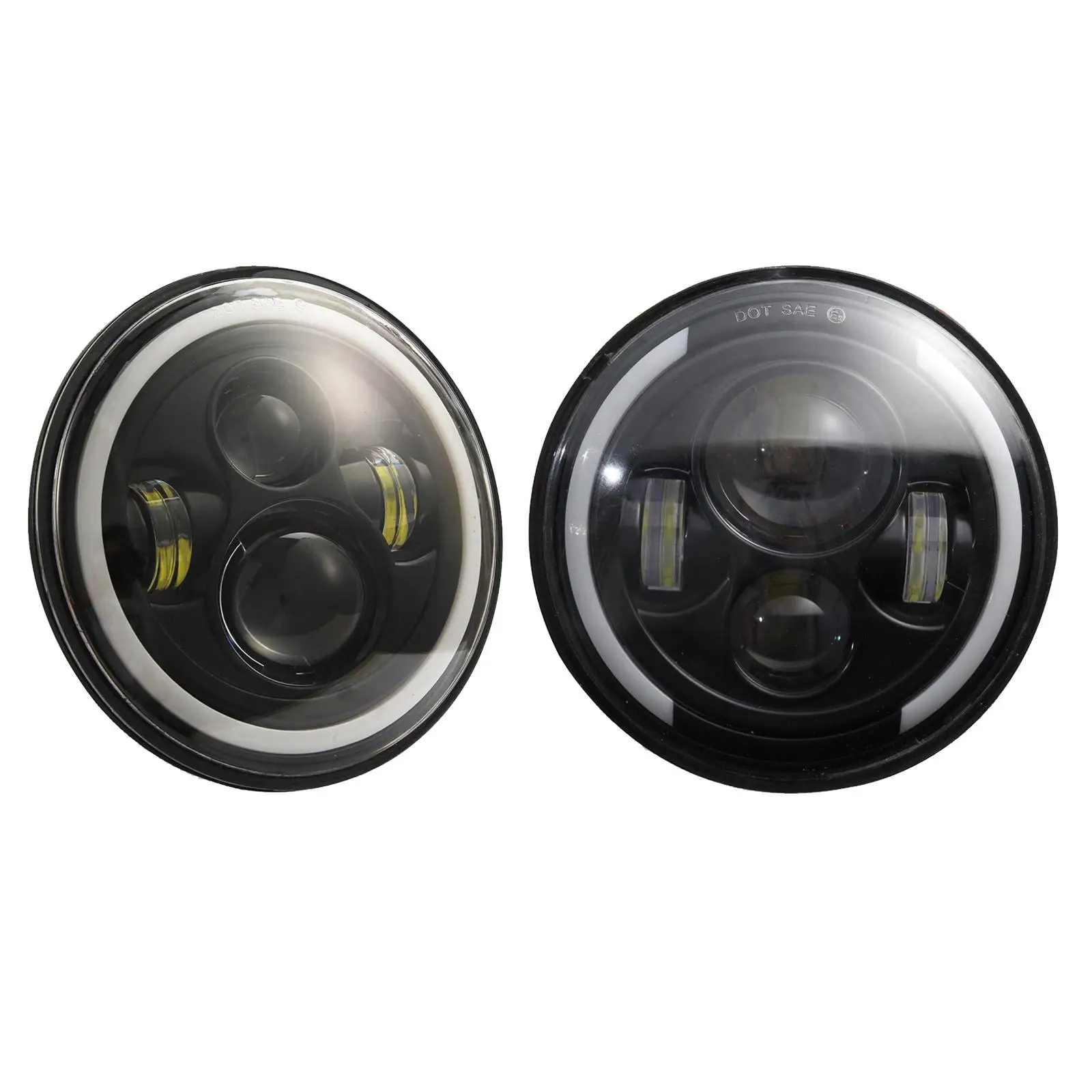 원형 LED 헤드라이트, JK 4 문짝 5 8 7 용 헤드라이트 빔, 7 인치, 200W
