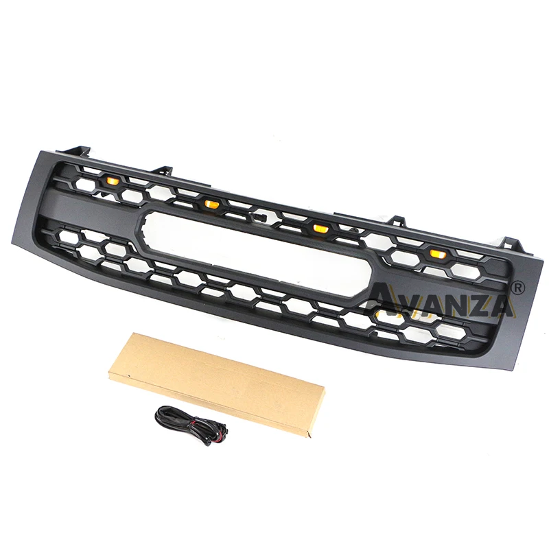자동차 부품 그릴 W/Light Fits For 2004 2005 2006 2007 Nissan TITAN/Armada 전면 라디에이터 그릴 수정