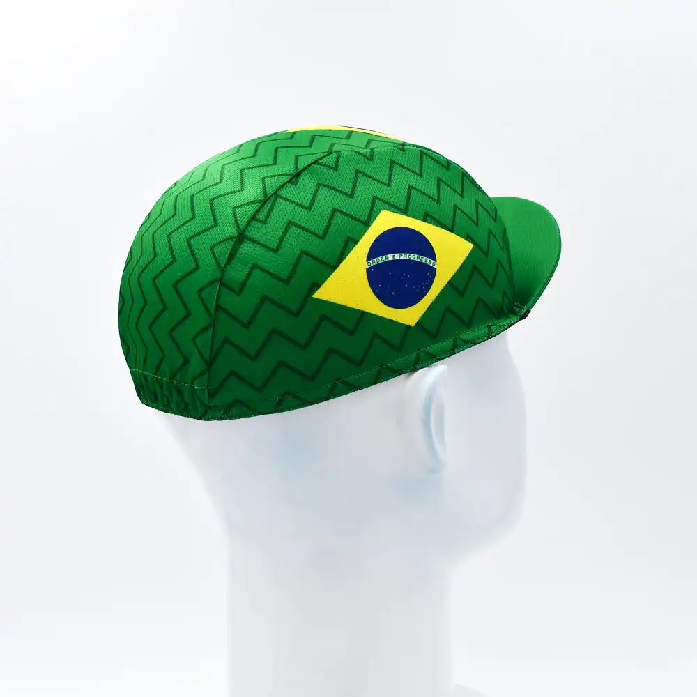2 Styles Green New Brazil CLassical Cycling Caps Breathable Unisex Gorra Ciclismo JIASHUO
