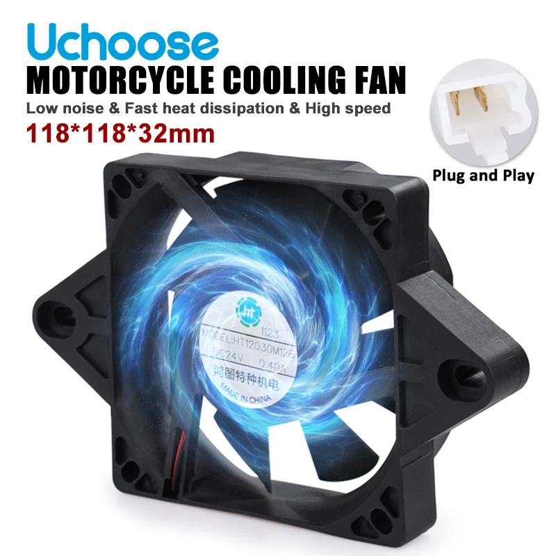 Electric ATV Radiator Cooling Fan Radiator Cooling Fans for CRF YZF KXF RMZ KLX Quad ATV Go Kart Buggy Motocross