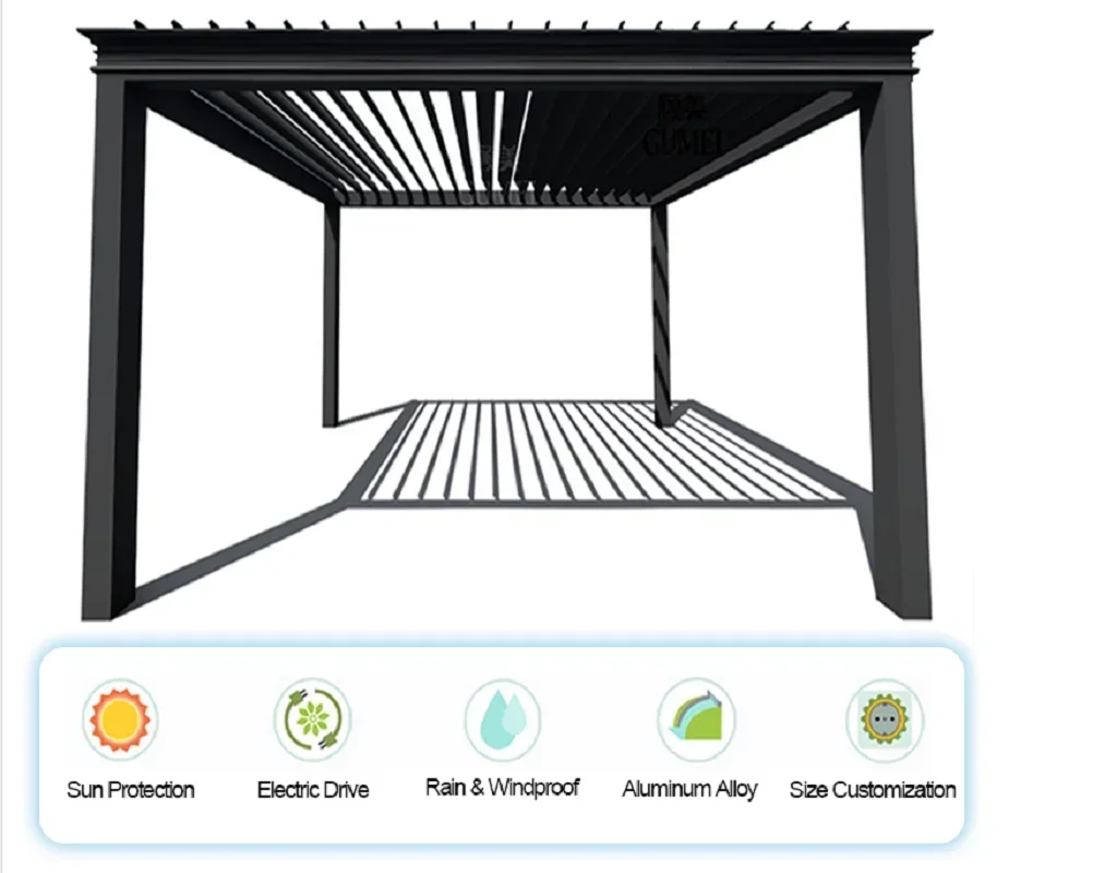 

Hot Sale Aluminum Pavilion Canopy Tent Gazebo Outdoor For Hotels and Garden bulindings