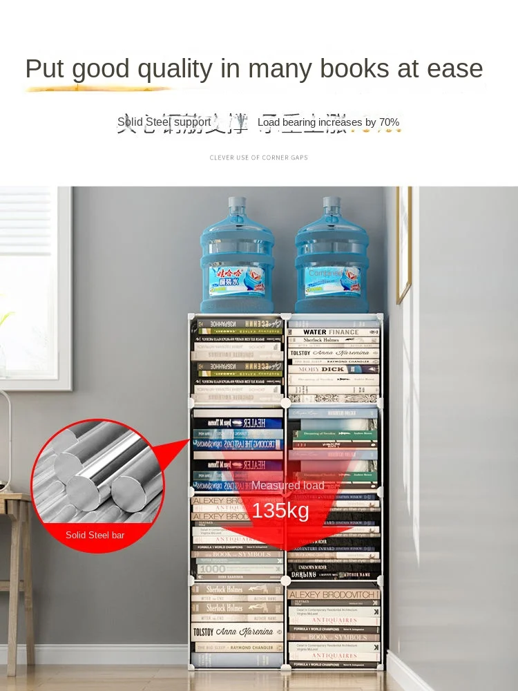 Home Furniture Bookstore Shelf Bookcase For Books Floating Bookshelf Multi Story Storage Toy Desk Against Wall Room Shelves