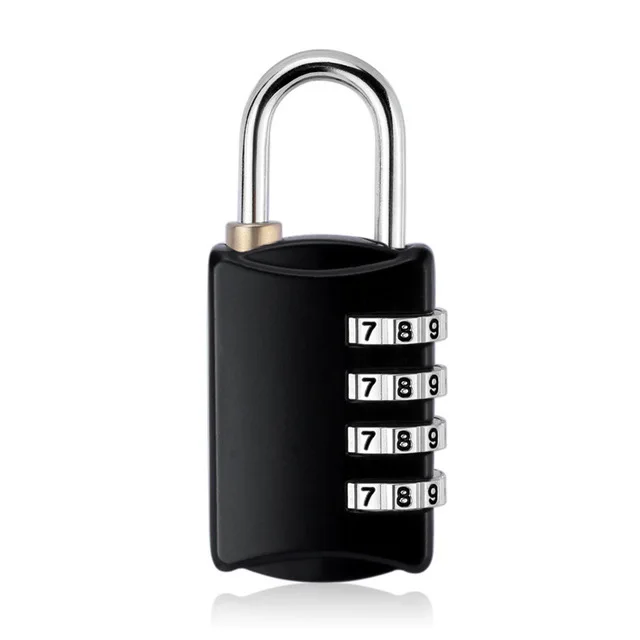 Mini Lock Resettable 4 Dial Digits Code Number Password Combination Padlock Travel Security Lock for Luggage Lock Padlock Gym