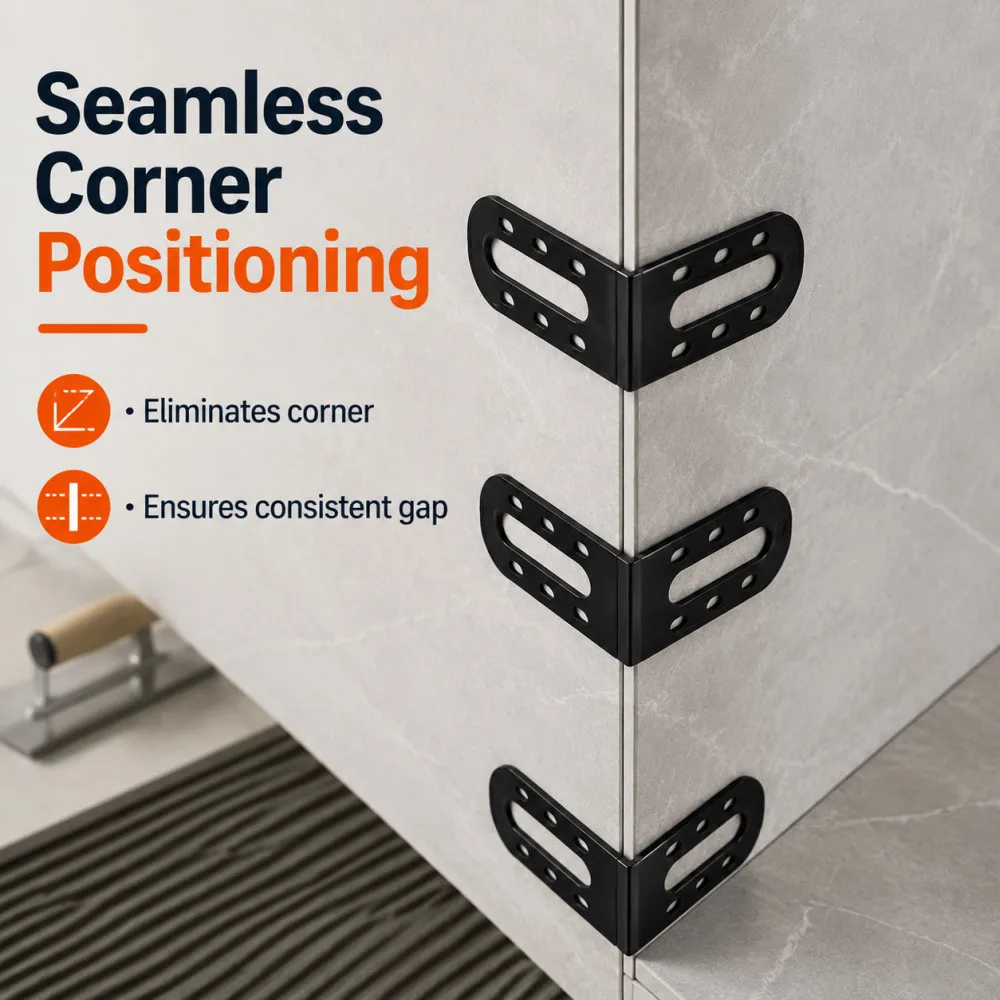 25PCS Tile Leveling System Male Angle Clips for Floor Wall Tile Leveler Spacers Locator Adjuster Put Building Tools