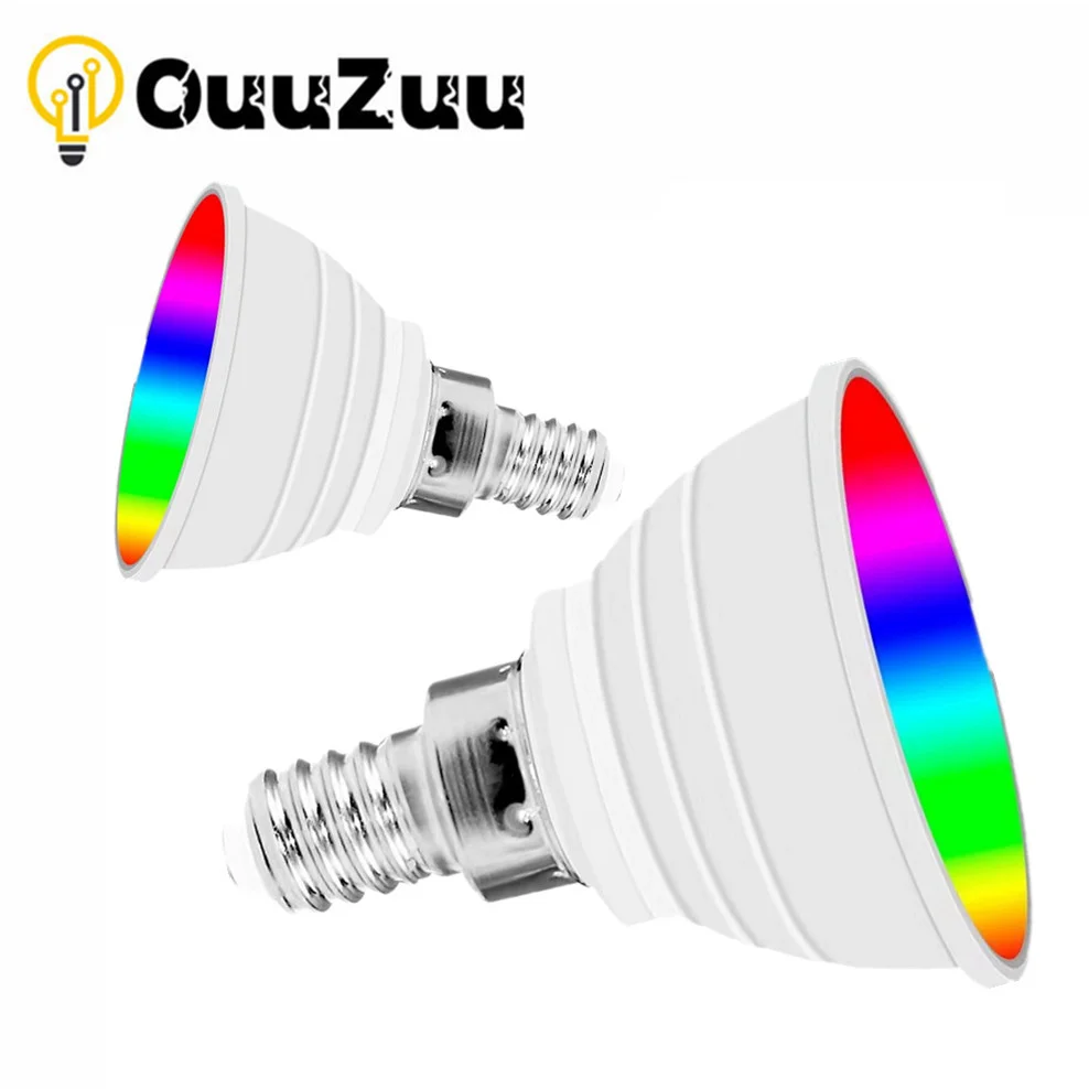 

Светодиодная лампа E14 RGB E27, светодиодная лампа 220 В, умная лампа GU10, точечный светильник, цветная лампа, светодиодный светсветильник льник Gu5.3, лампа MR16 с регулируемой яркостью для украшения дома