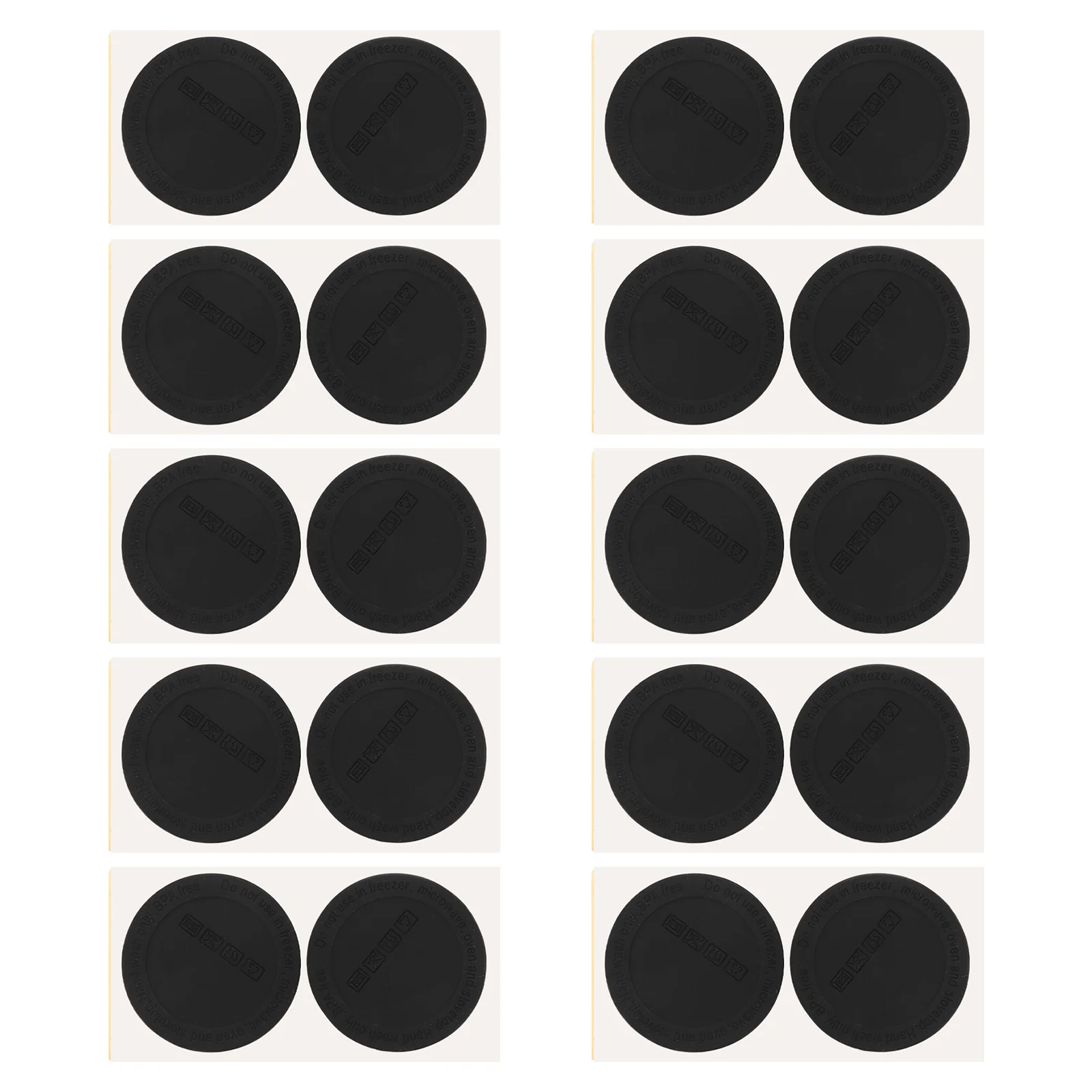 Bottom Tumblers Silicone Rubber Tumbler Pad 20pcs Cup Bottoms Skinny Mat Adhesive Water Anti Bottle Jar Jars Sublimation tumbler pads
