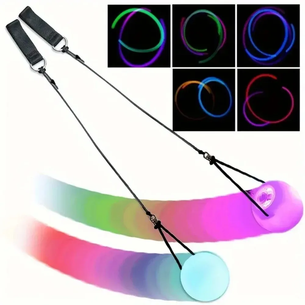 LED Luminous Ball 1pc LED Colorful Luminous Ball That Changes Colors Swing Ball for Fitness Dancing and Flashing Toy for Kids Adults Alike