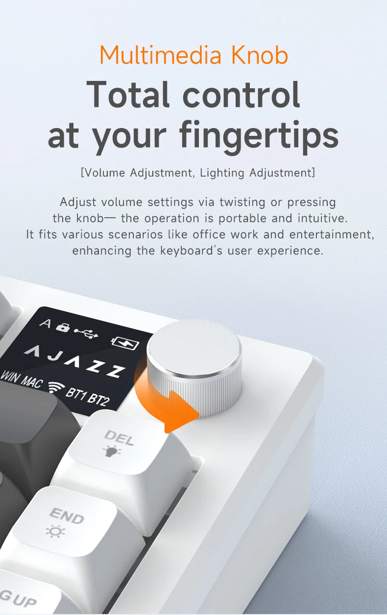 75 layout keyboard with low profile key design