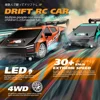 AE86 RC Drift Racing Car 4WD 1/24 30KM/h High Speed with Light 2.4G Radio Controlled Vehicle Model Race Competition Toy for Boys 4