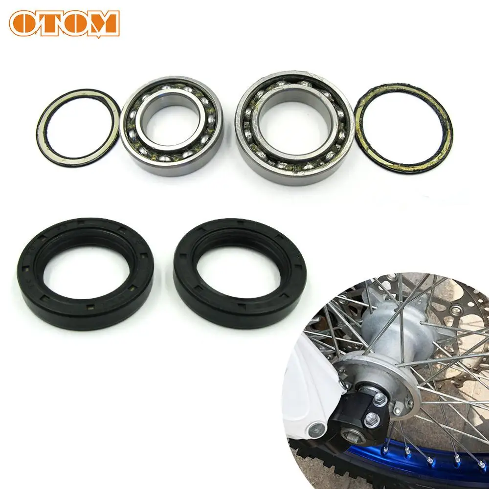 

OTOM Motorcycle Front Wheel Hub Oil Seal Bearing Set For YAMAHA WR250F WR426F WR450F YZ125 YZ250F YZ400F Motocross Accessories