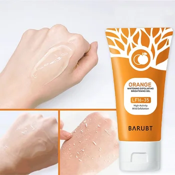 50g Orange Exfoliating Gel For Facial Body Gentle Orange Facial Scrub Body Cleansing Gel Dead Skin Remover Scrub Skin Cleaning 1