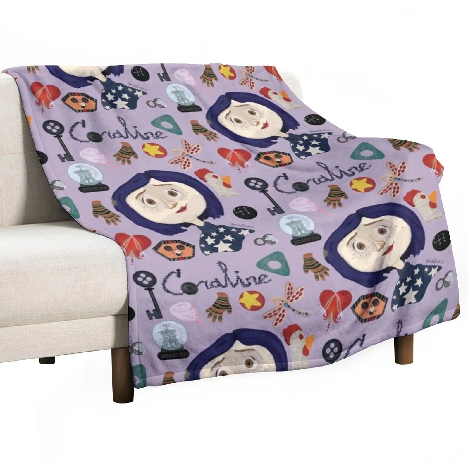 

At the Pink Palace Apartments Pattern Throw Blanket Luxury Designer Blanket Summer Bedding Blankets Beautiful Blankets