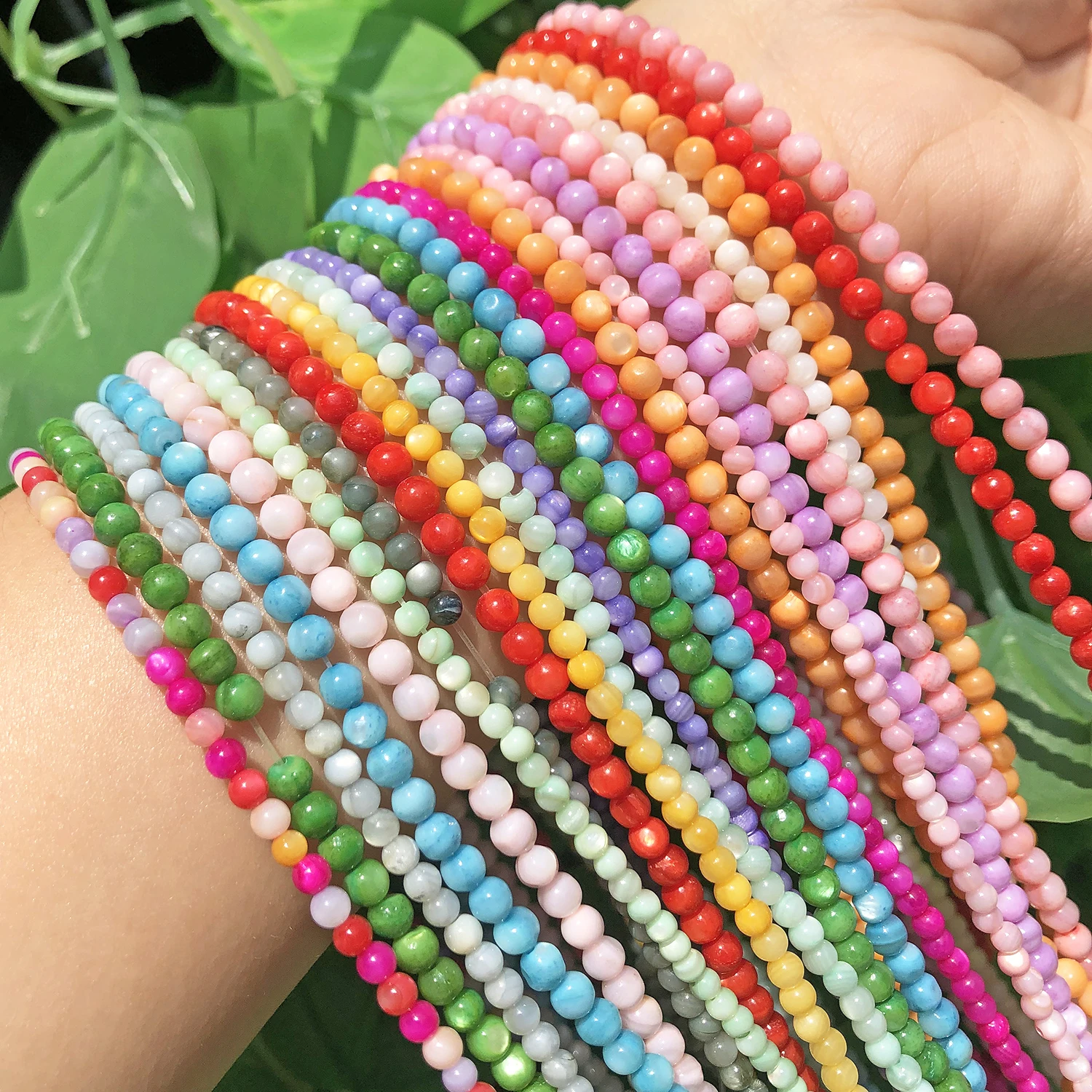 Vibrant Natural Freshwater Shell Beads