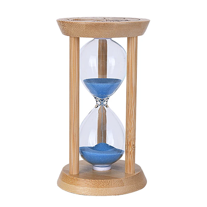 Sand Timer 5 Minutes Wooden Hourglass Mini Desktop Decoration For Kids Gift