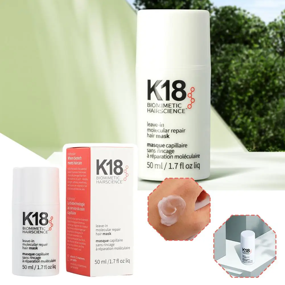K18 15/50/150ml Leave-In Molecular Repair hair mask Damage Restore Soft Hair Deep Repair Keratin & Scalp Treatment Care