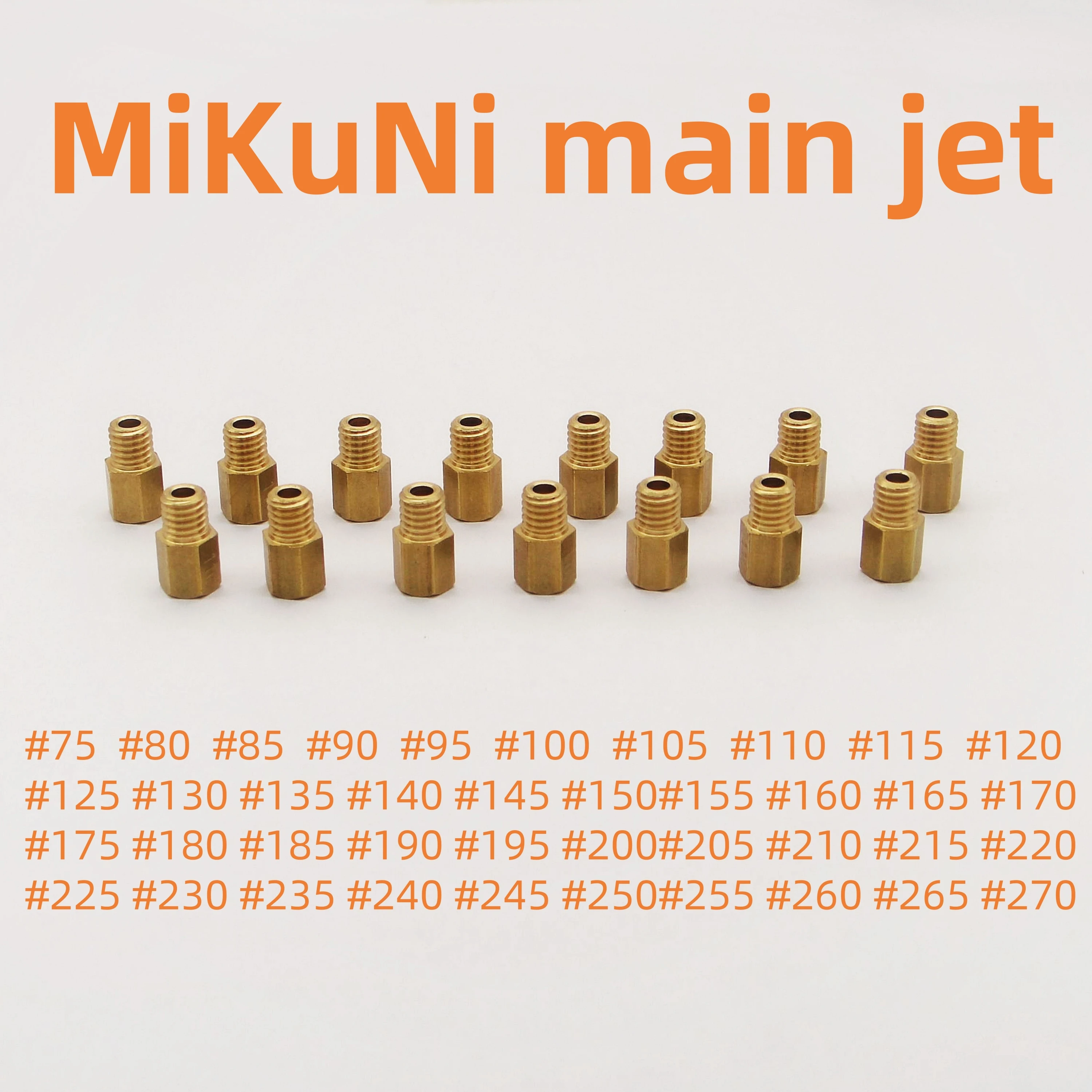 10pcs Carburetor Main Jets for Mikuni VM TM TMX Carburetor