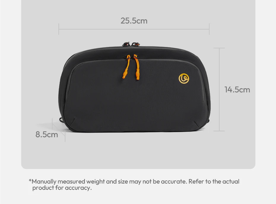 TechLite Sling Portable Cross-body Bag for Smartphone Mini Mic Action Camera for