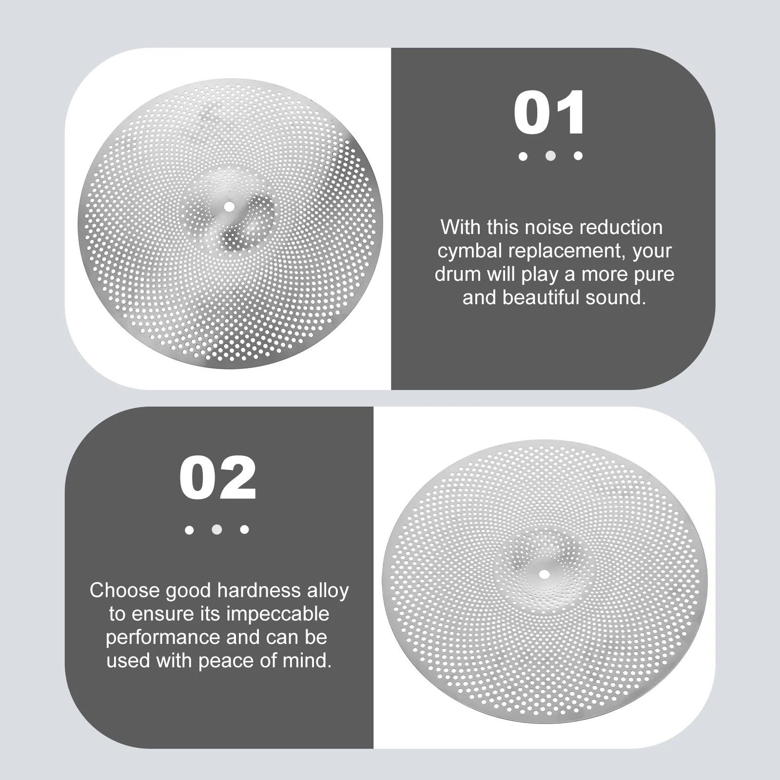Drum Cymbals Mute Silent Fitting Supply for Drums Musical Instrument Part Alloy