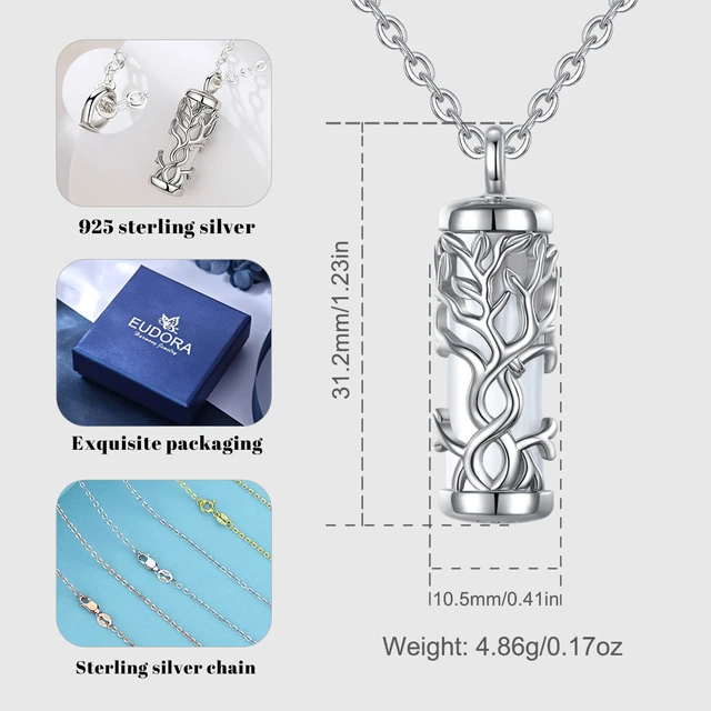 Amazon.com: WINNICACA Butterfly Urn Necklace for Ashes Sterling Silver Locket  Necklace That Holds Pictures Ashes Pendant Cremation Jewelry Memorial Gifts  for Love One : Pet Supplies