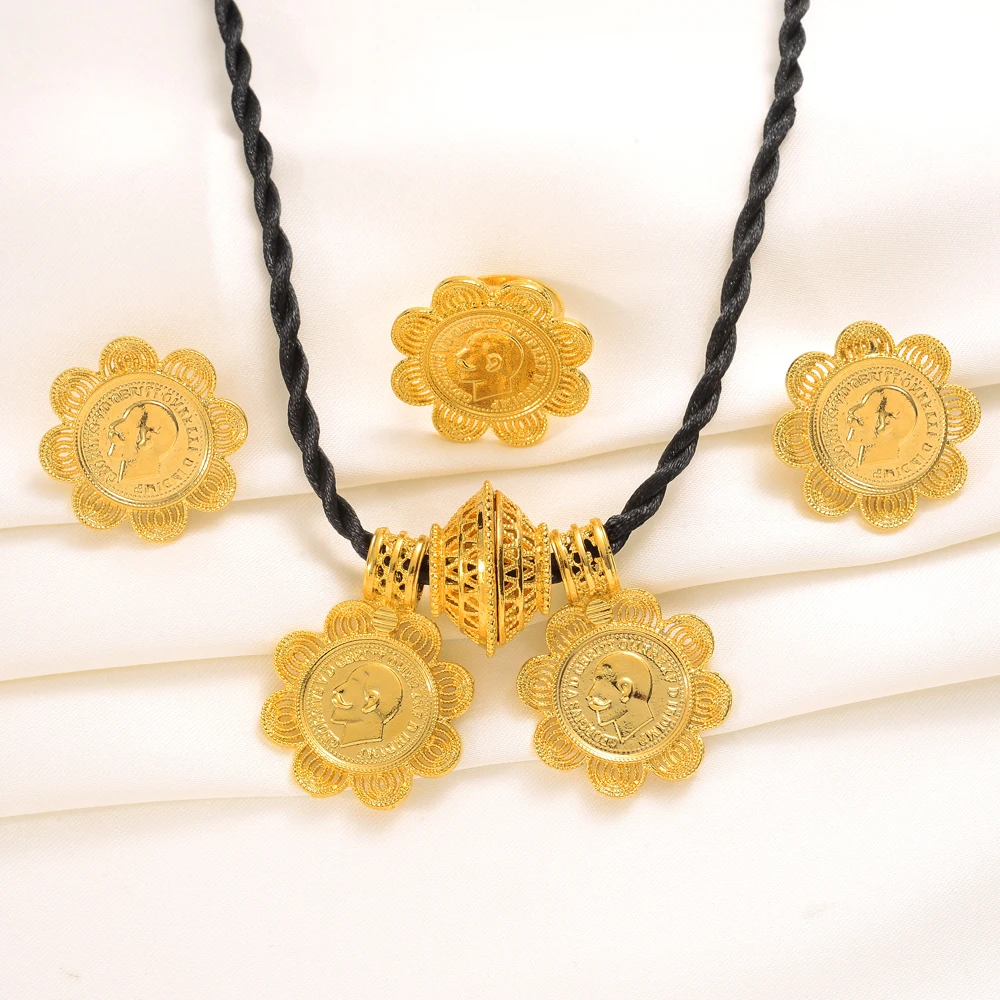 블랙 고딕 문신 디자인 쥬얼리 세트: 초커, 스트레치 목걸이, 팔찌, 링 11 에티오피아 동전 쥬얼리 세트, 에리트레아 민족 목걸이, 귀걸이 반지, 여성용 아프리카 웨딩 파티 물건