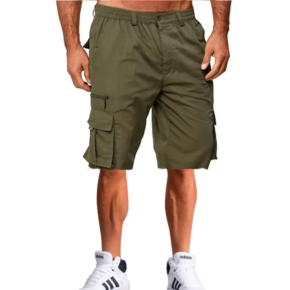 Summer Men's Loose Sports Work Casual Outdoor Military Short Pants Multi Pocket Hot Breeches Streetwear Men Classic Cargo Shorts