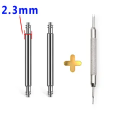 Durable Stainless Steel Watch Strap Spring Bars - 2mm & 2.3mm Diameter, 22mm & 26mm Length - Lug width 26mm (Diameter 2.3mm 2PCS)