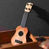 Mini Guitar 4 String Classical Ukulele Guitar Toy Instrument Children Beginners Simulation Playing Early Teaching Small Guitar 6