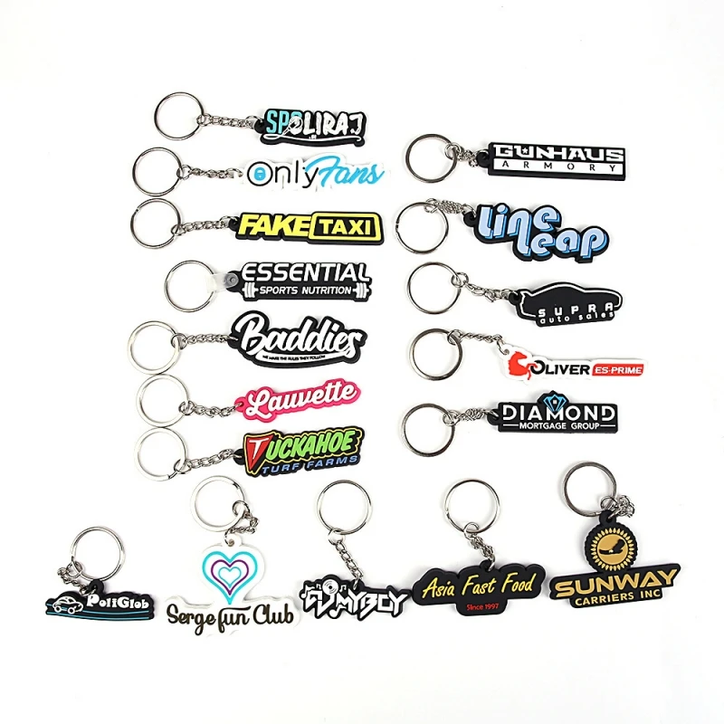 Text Keychains Text Logo Silicone Keychains Custom Silicone Keychains – Bulk ...