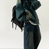 Hip Hop Street Denim Set Men Vintage Stand Collar Washed Denim Pullover+Harajuku Wide Leg Jeans 2-piece Japanese Couple Suit 5