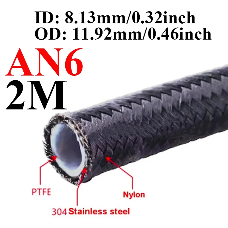 PTNHZ 2 Piezas 6AN 90 Grados PTFE E85 Extremo De Montaje De